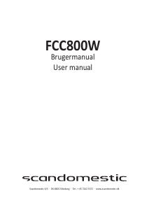 Bruksanvisning Scandomestic FCC800W Spis