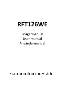 Bruksanvisning Scandomestic RFT126WE Kylskåp