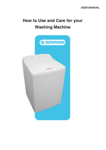 Handleiding Simpson 36S605N Wasmachine