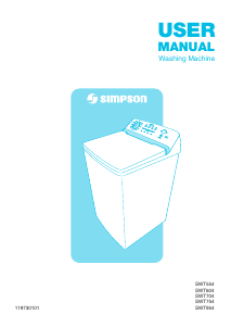Handleiding Simpson SWT704 Wasmachine