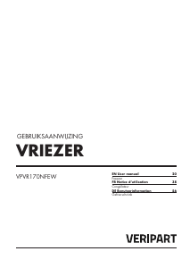 Bedienungsanleitung Veripart VPVR170NFEW Gefrierschrank