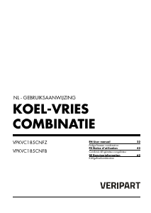 Bedienungsanleitung Veripart VPKVC185CNFB Kühl-gefrierkombination