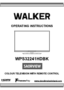 Bruksanvisning Walker WPS32241HDBK LCD TV