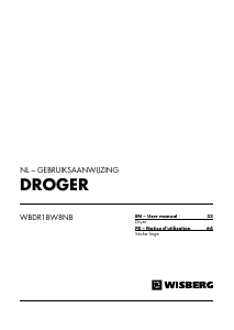 Bruksanvisning Wisberg WBDR1BW8NB Torktumlare