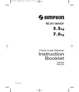 Handleiding Simpson SWF8556 Wasmachine