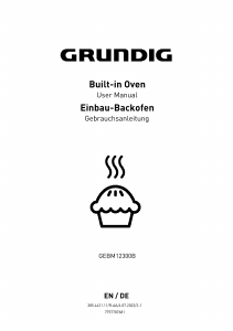 Bedienungsanleitung Grundig GEBD12300B Backofen