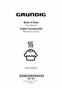 Manual Grundig GEBM19400BPHI Cuptor