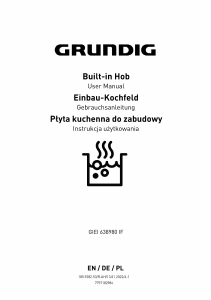 Instrukcja Grundig GIEI 638980 IF Płyta do zabudowy