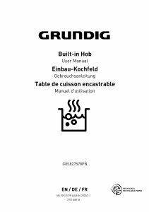 Bedienungsanleitung Grundig GIEI827578PN Kochfeld