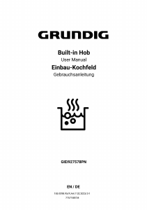 Bedienungsanleitung Grundig GIEI927578PN Kochfeld