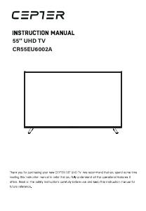 Bruksanvisning Cepter CR55EU6002A LED TV