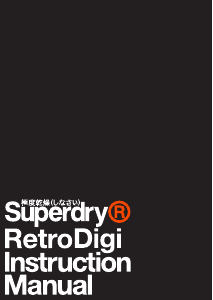 Bruksanvisning Superdry SYG201B Retro Digi Armbandsur