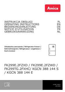Bedienungsanleitung Amica KGCN 388 144 S Kühl-gefrierkombination