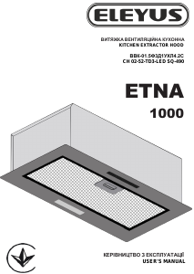 Bruksanvisning Eleyus ETNA 1000 LED 52 BL Köksfläkt