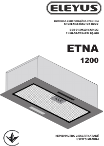Bruksanvisning Eleyus ETNA 1200 LED 52 BL Köksfläkt