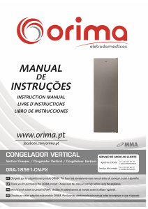 Manual Orima ORA 18561 CNFX Freezer