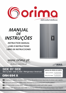 Bedienungsanleitung Orima ORH 694 X Kühl-gefrierkombination
