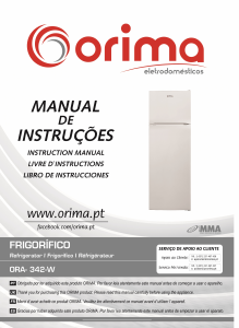 Manual de uso Orima ORA 342 W Frigorífico combinado