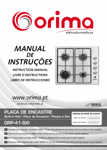 Mode d’emploi Orima ORP 41 SXI Table de cuisson