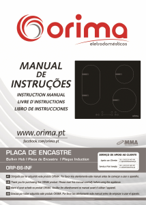 Mode d’emploi Orima ORP 86 INF Table de cuisson