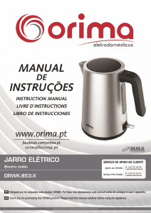 Bruksanvisning Orima ORWK 853 X Vattenkokare