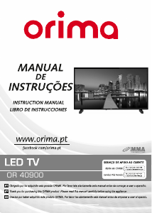 Handleiding Orima OR40900 LED televisie