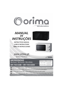 Bruksanvisning Orima OR-720-CGW Mikrovågsugn