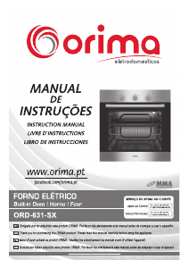 Manual Orima ORD 631 SX Oven