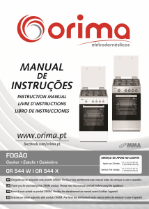 Manual de uso Orima OR 544 W Cocina