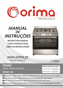 Manual de uso Orima OR 961 XE Cocina
