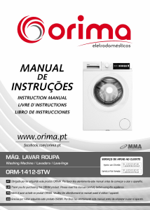 Manual Orima ORM 1412 STW Máquina de lavar roupa