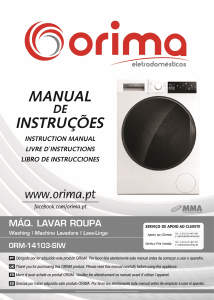 Mode d’emploi Orima ORM 14103 SIW Lave-linge
