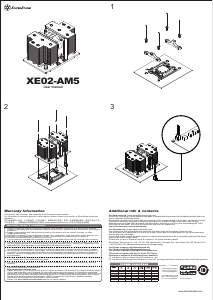 Bruksanvisning SilverStone XE02-AM5B CPU kylare