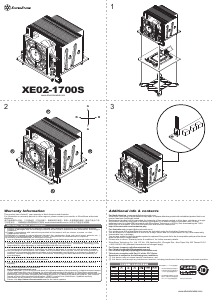 Bruksanvisning SilverStone XE02-1700S CPU kylare