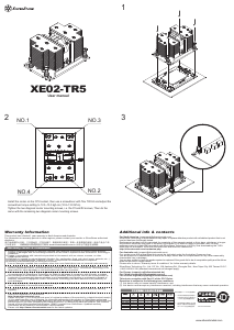 Bruksanvisning SilverStone XE02-TR5B CPU kylare