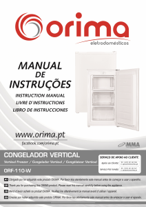 Manual de uso Orima ORF 110 W Congelador