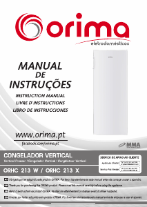 Manual de uso Orima ORHC 213 X Congelador