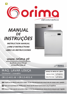 Manual Orima OR 13-401 W Máquina de lavar louça