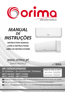 Manual Orima ORTT-09-R32 Air Conditioner
