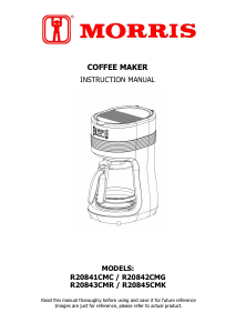 Bedienungsanleitung Morris R20843CMR Kaffeemaschine