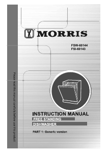 Bruksanvisning Morris FSW-60144 Diskmaskin