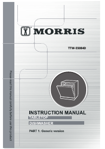 Bruksanvisning Morris TTW-55084D Diskmaskin