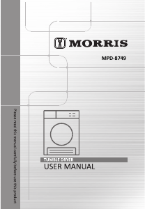 Handleiding Morris ΜPD-8749N Wasdroger