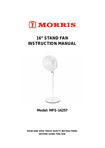 Bruksanvisning Morris MFS-16257 Fläkt