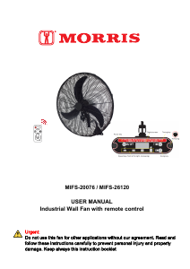Handleiding Morris MIFS-26120 Ventilator