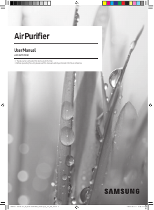 Manual Samsung AX53A9370GE/ST Air Purifier