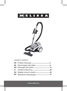 Brugsanvisning Melissa 16420213 Støvsuger