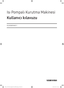 Kullanım kılavuzu Samsung DV10DB7440GEAH Kurutma makinesi