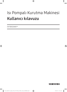 Kullanım kılavuzu Samsung DV10DG54A0AB Kurutma makinesi