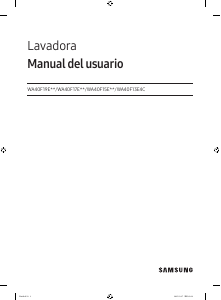 Manual de uso Samsung WA40F17E7CZS Lavadora